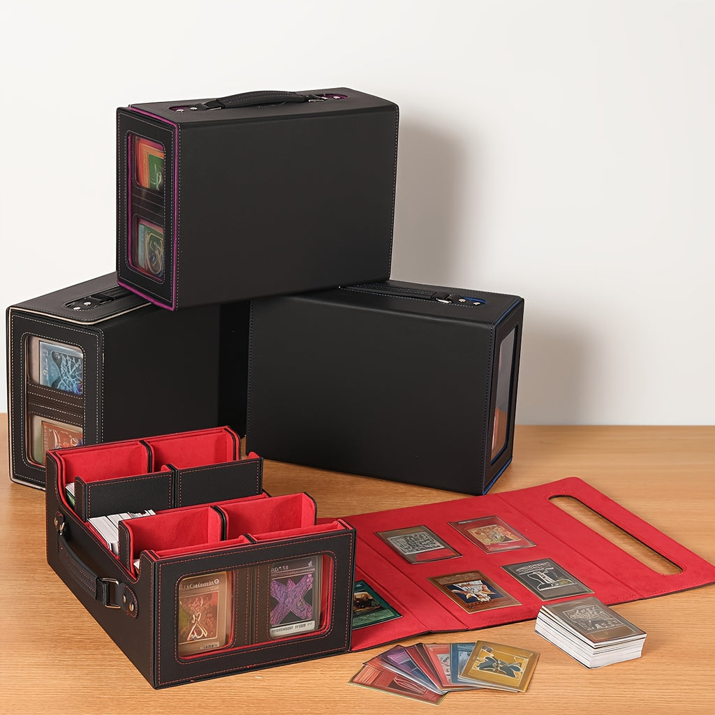 Card Cassette Command Display, Five In One Card Storage Box Can Hold More Than 400 Pairs Of Cards, Detachable Sports Card Box, Exquisite Packaging, Can Be Gifted to Friends And Family