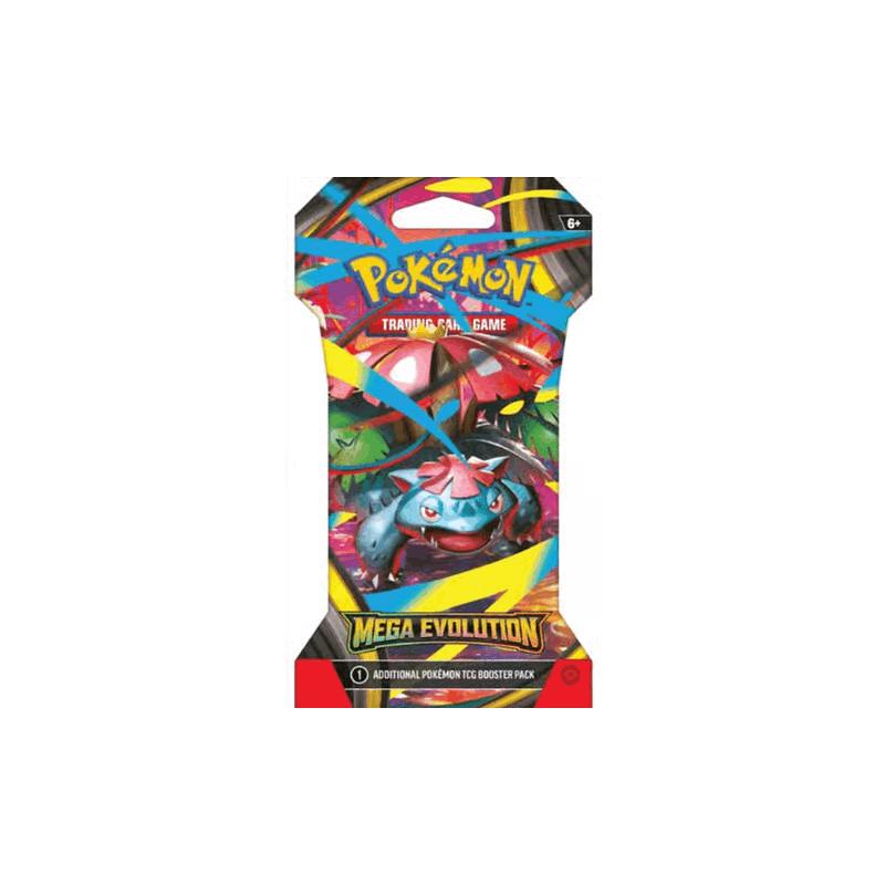 Pokemon Mega Evolution Sleeved Booster Pack. Random Art. 10 Card Pack.