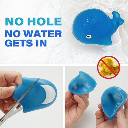6pcs Color Changing Baby Bath Toys for Kids, No Hole Baby Tub Toys, Sea Animal Bathtub Shower Toys, Christmas gifts