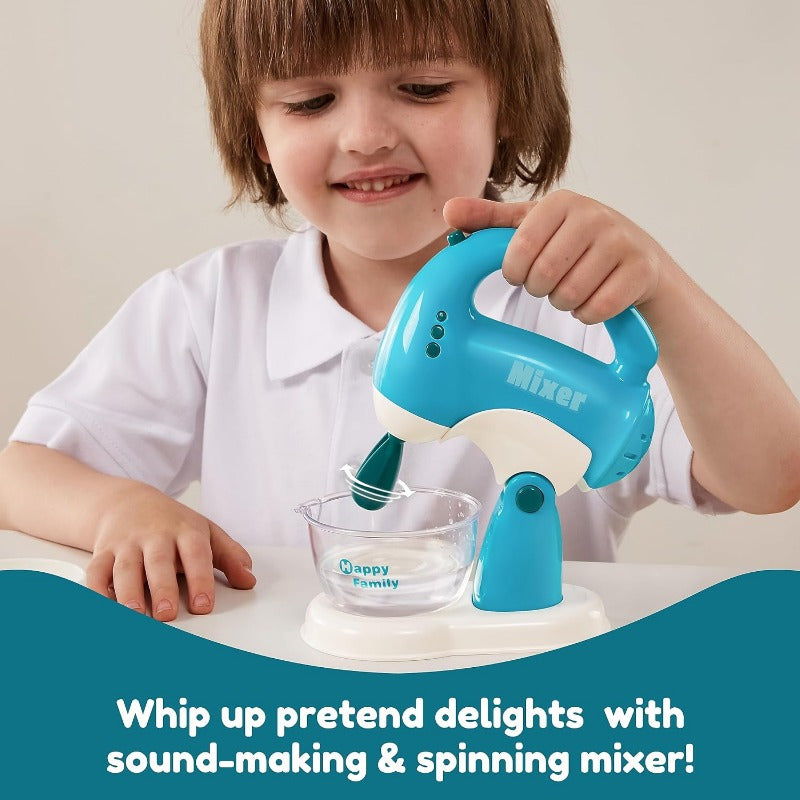 1 Set Kids Play Kitchen Toys with Realistic Coffee Maker, Mixer & Toaster Suitable for Pretend Play, Role-Playing Games, Birthday Gifts for &, for Ages 3+ with Appliance Toys (No Revision to Original Specs)