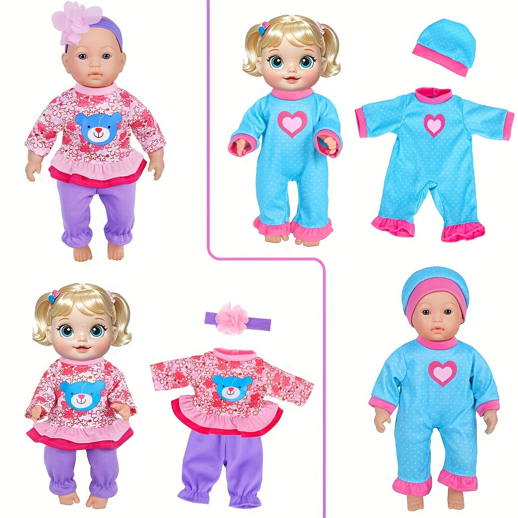 10 Sets of Uniquely Designed Outfits Specifically for 10 to 12-Inch Dolls (Dolls Not Included)
