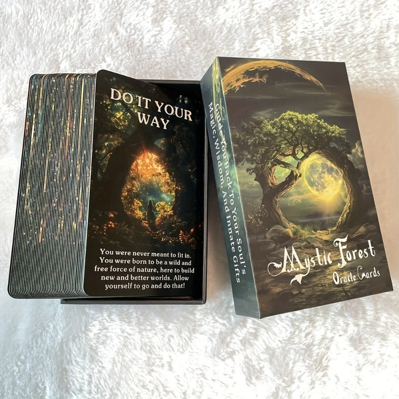 Oracle Cards from The Enigmatic Magic Forest Serve As a Mystical Guide And Source of Inspiration for Those Exploring The Realm of Natural Magic, Especially for Novice Tarot Readers