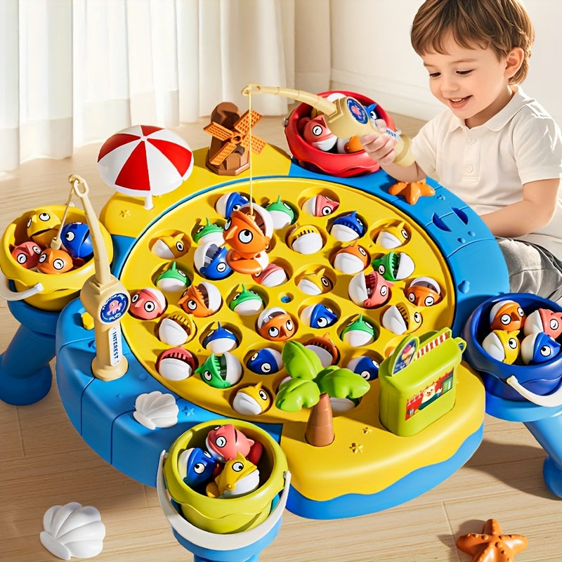 OCEAN 66pcs Magnetic Fishing Game for Kids Toys Boys Ages 3-5 4-6, Magnetic Fishing Toys with Fishing Rods, Birthday Gifts for 3 4 5 6 Year Old Boys Kids, Innovative Toys for Boys 3 to 5 Years 1-8 Players
