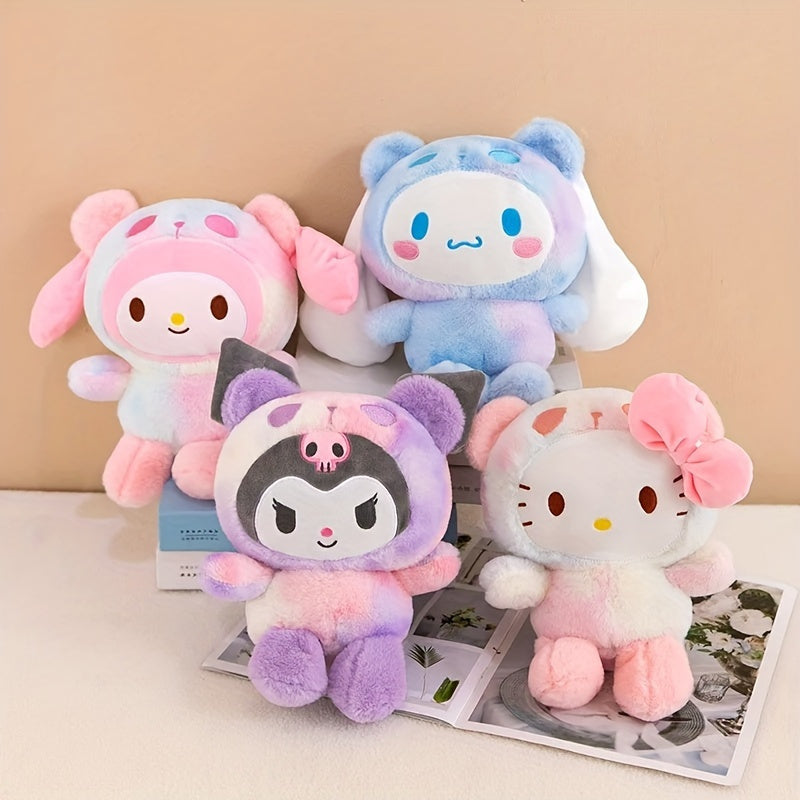 1pc Sanrio Kawaii Kitty Cat Kulomi Cinnamoroll Melody Plush Doll, Very Suitable for Birthday Gifts and Holiday Gifts