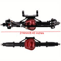 Metal Upgrade Components for Assembling Front And Rear Straight Axles Made of Aluminum Alloy, Designed for 1/10 SCX10 90046 90047 RC Climbing