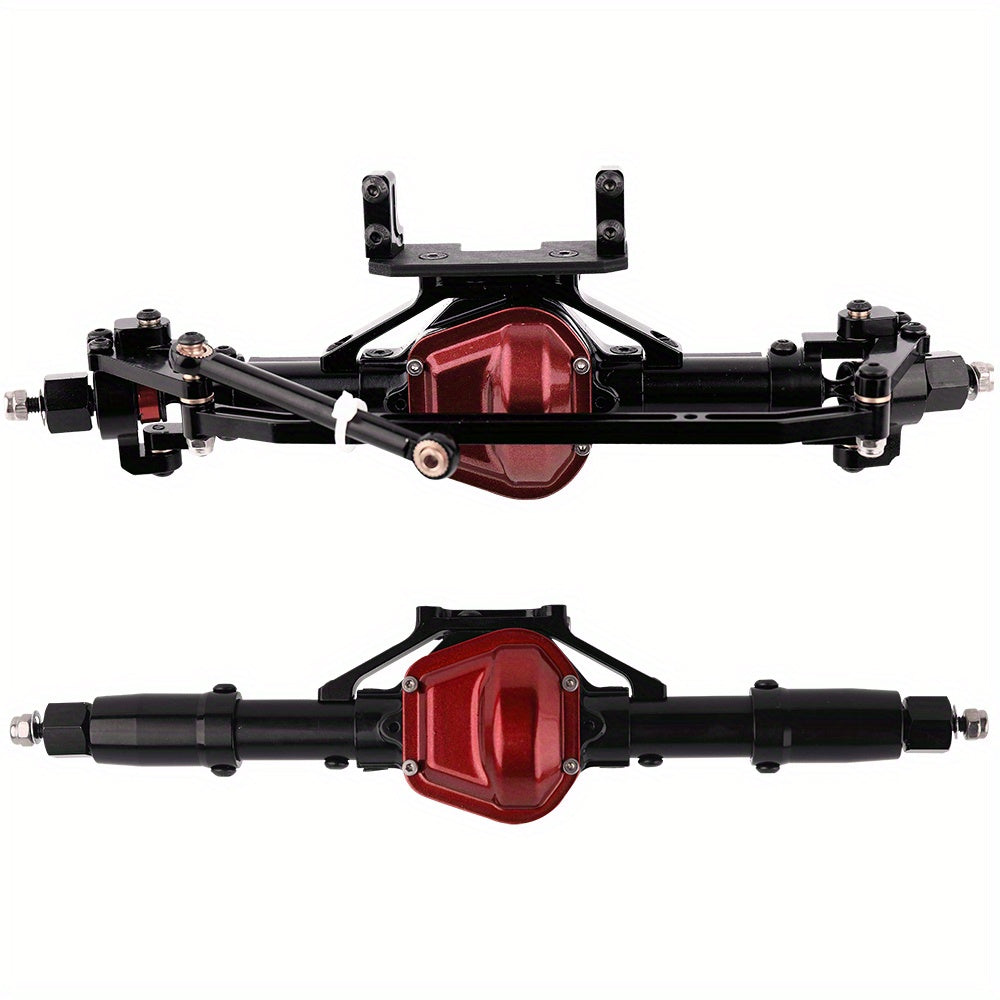 Metal Upgrade Components for Assembling Front And Rear Straight Axles Made of Aluminum Alloy, Designed for 1/10 SCX10 90046 90047 RC Climbing