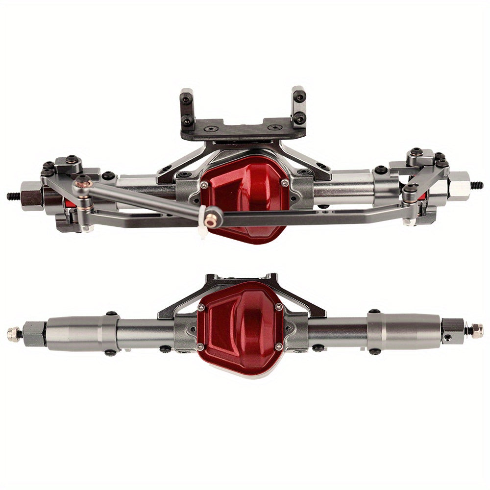 Metal Upgrade Components for Assembling Front And Rear Straight Axles Made of Aluminum Alloy, Designed for 1/10 SCX10 90046 90047 RC Climbing