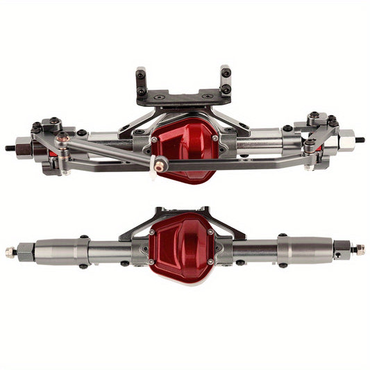 Metal Upgrade Components for Assembling Front And Rear Straight Axles Made of Aluminum Alloy, Designed for 1/10 SCX10 90046 90047 RC Climbing