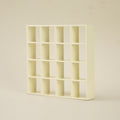 1:12 Scale Dollhouse Miniature Storage Stand, 16-Compartment Display Cabinet, Modern Shelf Organizer for Age 14+