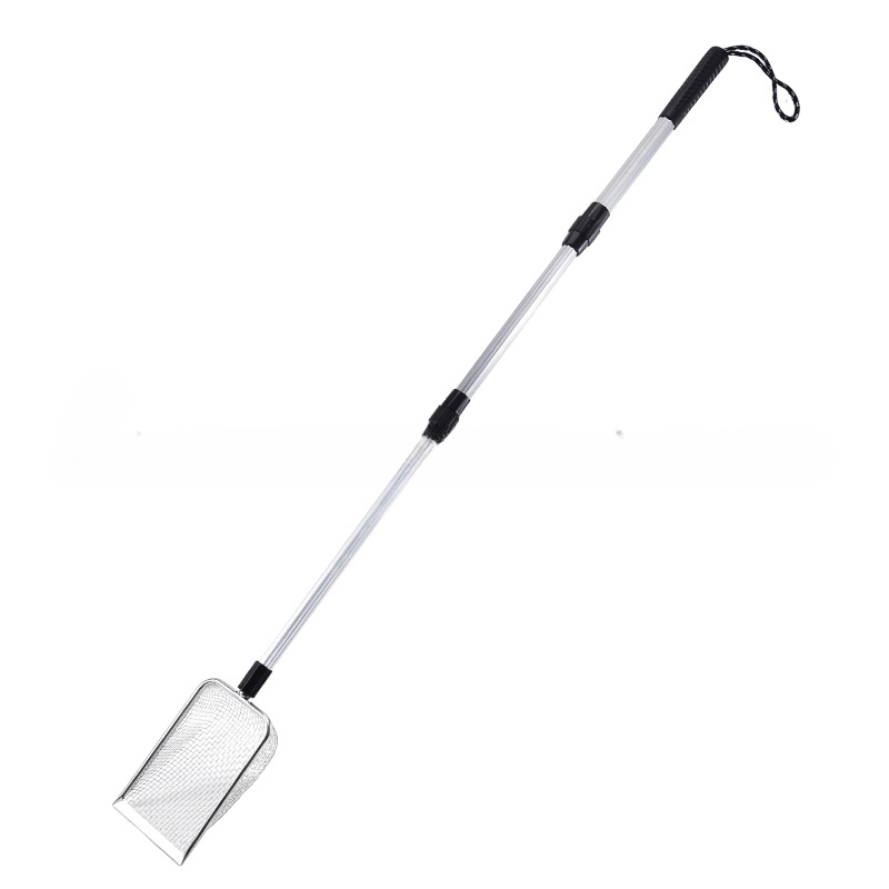 1pc Stainless Steel Beach Sand Sifter, Retractable Beach Sieve for Treasure Hunting, Shell Conch Collecting, Also for Cat Litter Scoop