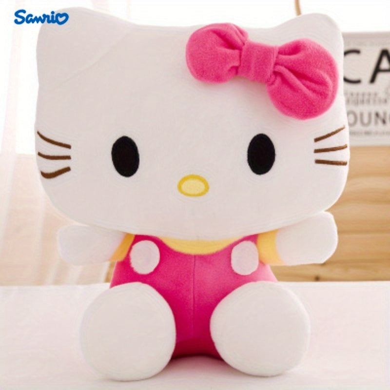 1pc Sanrio Kawaii Kitty Cat Plush Doll, Room Decoration, Party Activity Gift, Very Suitable for Birthday And Festival Gifts