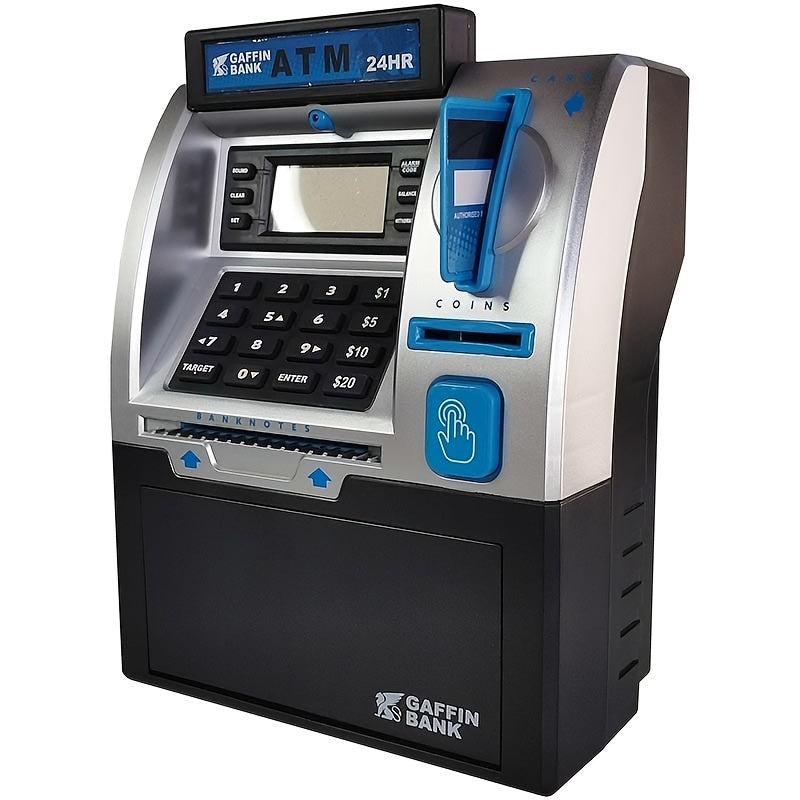 Electronic Money Bank with Debit Card And Cash Scanning Function - Coin And Bill Slot, Balance Calculator, Digital Safe, Combining Savings Security Device And ATM Function