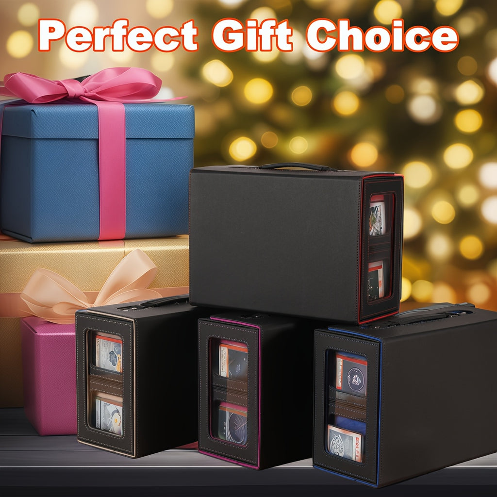 Card Cassette Command Display, Five In One Card Storage Box Can Hold More Than 400 Pairs Of Cards, Detachable Sports Card Box, Exquisite Packaging, Can Be Gifted to Friends And Family