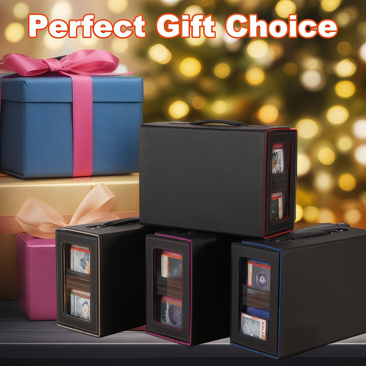 Card Cassette Command Display, Five In One Card Storage Box Can Hold More Than 400 Pairs Of Cards, Detachable Sports Card Box, Exquisite Packaging, Can Be Gifted to Friends And Family