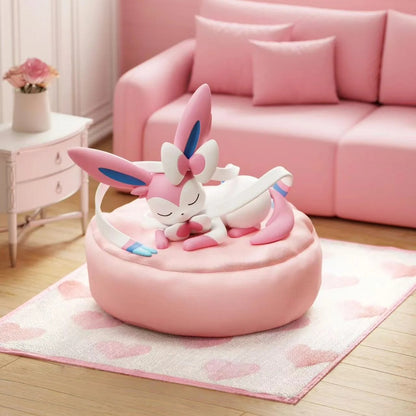 [CN] Pokemon Sleepy Pose Eevee Blind Box Eeveelutions Blind Box - Cute Kawaii Eeveelutions Sleep Pose Figures- Vaporeon Sylveon Espeon Umbreon Leafeon Glaceon - Desktop Ornament Mystery Toy - Simplified Chinese