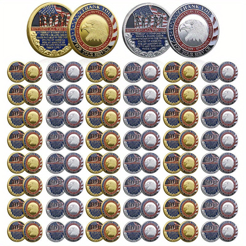 MSMASK 48pcs Military Theme Challenge Coins Appreciation Commemorative, Christian Prayer Metal Coins, Collector Grade Quality, Special for Church Events, Challenge Coins, Military Challenge Coins Challenge Coin