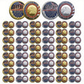 MSMASK 48pcs Military Theme Challenge Coins Appreciation Commemorative, Christian Prayer Metal Coins, Collector Grade Quality, Special for Church Events, Challenge Coins, Military Challenge Coins Challenge Coin