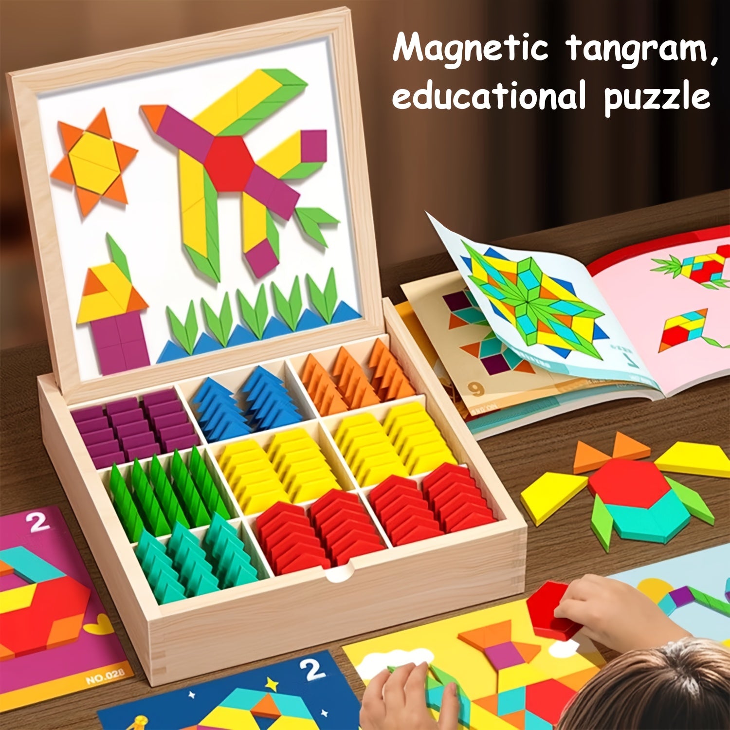 Creative Magnetic Wooden Puzzle, Jigsaw Puzzle Toys, Educational Interactive Educational Toys, Geometric Figures Cognitive Learning, Birthday Gifts, Holiday Gifts