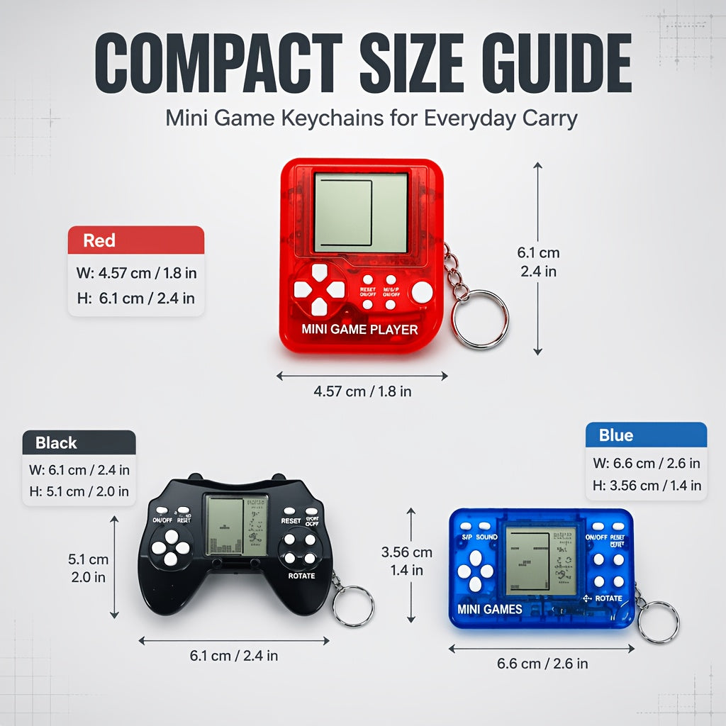 24/18/12/6pcs [Game Keychains] Mini Game Keychains | Video Game Party Favors for Kids, Boys' Birthday Supplies Gaming Party Favors Classroom Prizes Random Color