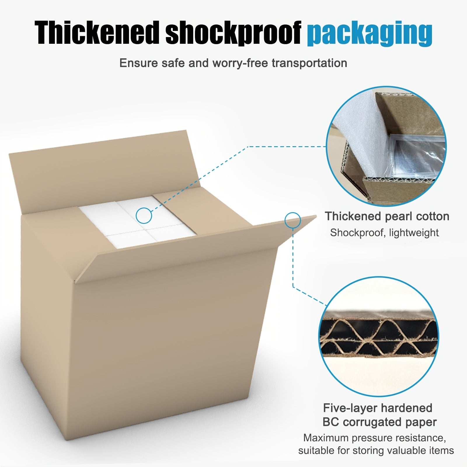Acrylic Case, Rounded Corner Design, Self-closing Cover, UV Protection, Upgraded Packaging