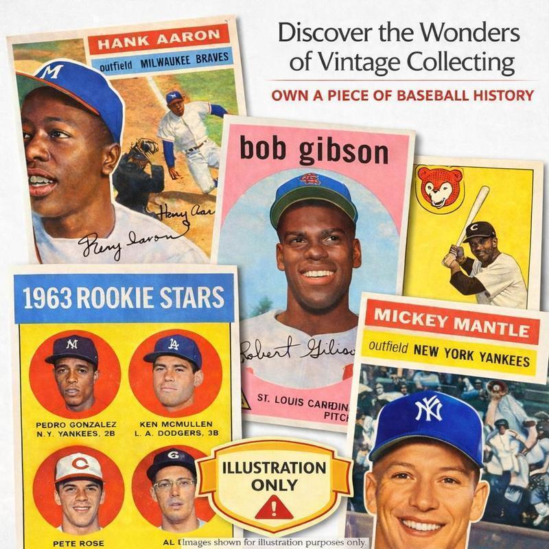 TOPPS Vintage Baseball Mystery Single Slab – Discover a Baseball Card 50 to 100 Years Old | Perfect Gift for Kids & Collectors of all Ages