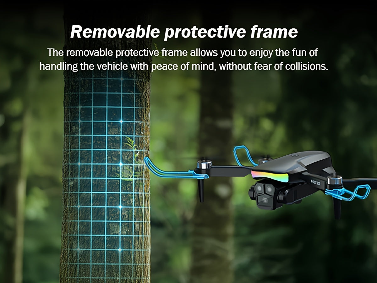 [Foldable RC Quadcopter] Drone With 2 Camera For Beginners Adults, Drone With LCD Screen, Professional Brushless Motor, Altitude Hold 3D Flips 3 Speeds Headless Mode One Key Takeoff/Landing, Foldable RC Quadcopter Support Up To 32G SD Card