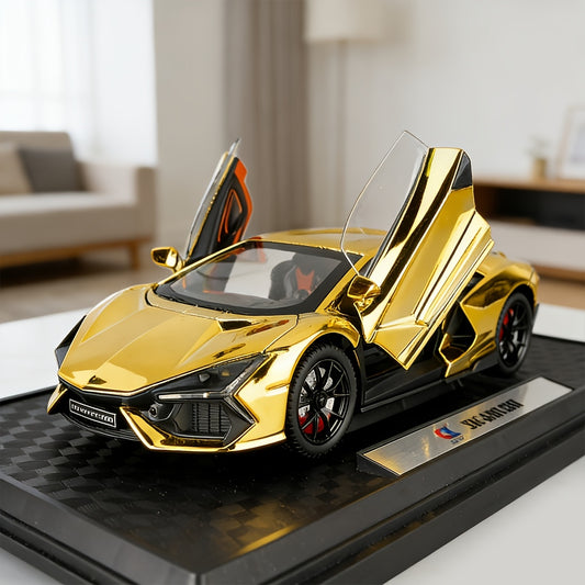 Collectible 1:24 Classic Lamborghini Sports Car Die-Cast Model, Exhibition-Grade Zinc Alloy Static Ornament With Realistic Details, Home Desktop Decoration, Ideal Gift For Car Lovers