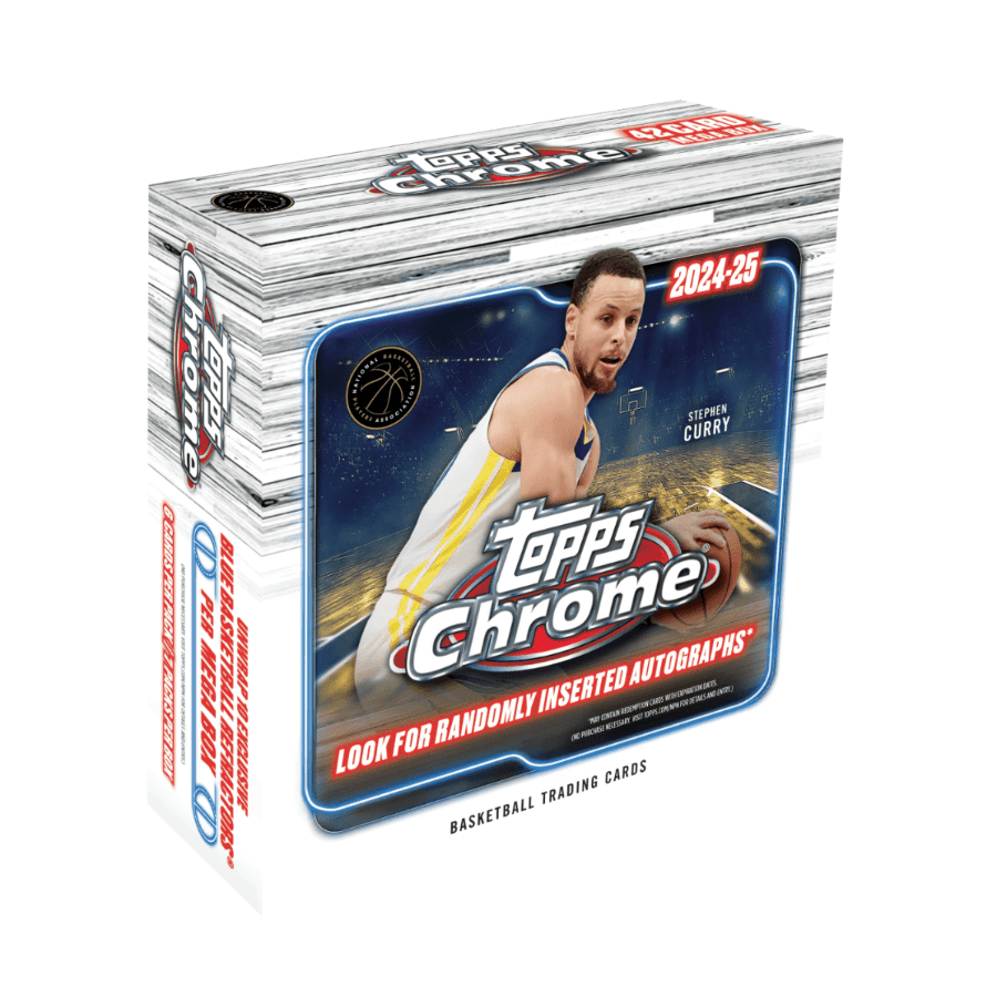2024/25 Topps Chrome Basketball Factory Sealed Mega Box (42 Cards)+ Basketball Hobby/Jumbo/Value Pack