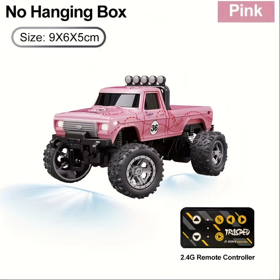 [High-Speed Mini RC Car] 1/64 Mini Alloy Off-road Climbing RC Car | 2.4GHz High Speed Die-cast Monster Truck with Shock Absorber - Toy Gifts for Adults and Children