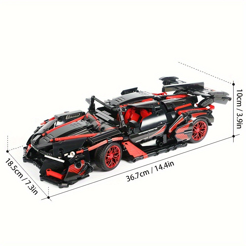 Adults Challenging Car Building Blocks Kit, 1:14 1391pcs Car Model Building Set