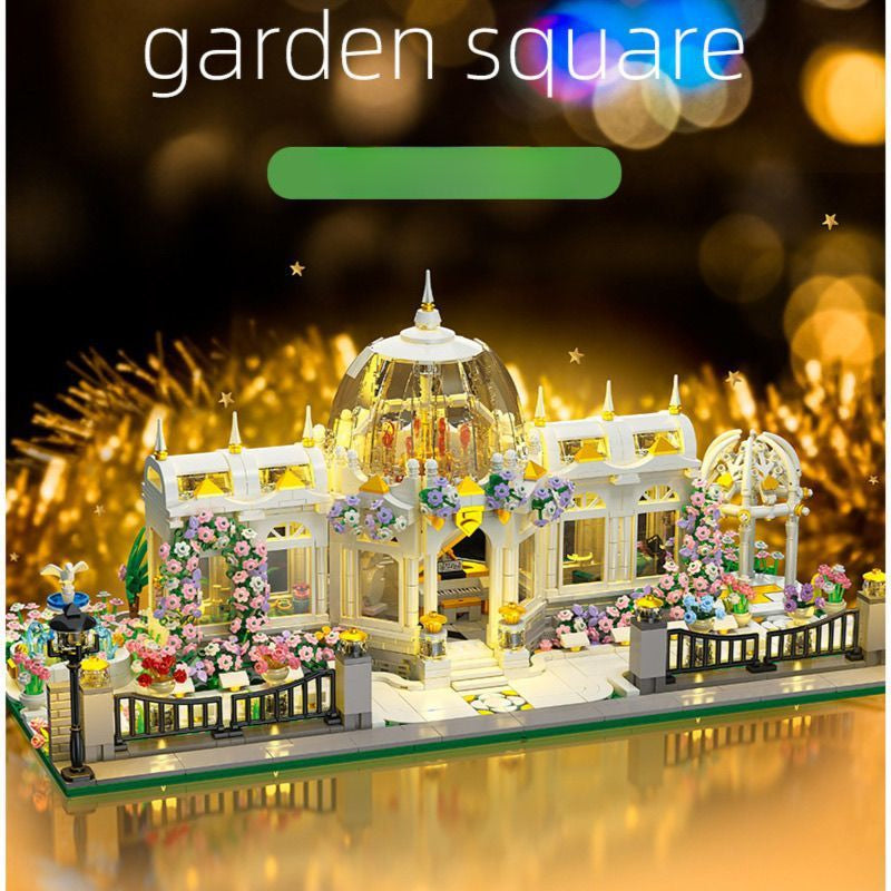 6700pcs Garden Plaza Building Blocks Set, Advanced Micro-Landscape Architecture Model, Complex Construction Kit for Adults 14+, Christmas Gift, Halloween Gift Idea, Birthday Present for Collectors