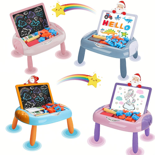 [Portable Toy Gift] Kids Magnetic Drawing Board, Double Sided Doodle Board Toy - with Teaching Supplies And Drawing Additions - Portable, Space Saving Design, Toy Gift for Boys And Girls
