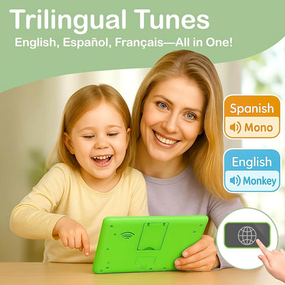 [Birthday Christmas Gifts] 2026 New Learning Tablet For Toddlers, Trilingual Learning Toys With Music & Sound, Speech Therapy Toys For 12 Months Boy Girl, Musical Baby Birthday Toys For 1 Year Old Girls, Toddler Educational Toys Birthday Christmas Gifts,