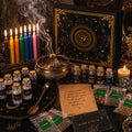60pcs Witchcraft Supplies Kit for Beginners, Not Edible, Wiccan Supplies And Tools with Crystals Candles, Witch Altar Spell Set for Rituals, Energy Cleansing, Dried Flowers for Crafts, Witchy Gifts Box for Women, for Halloween