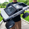 [1:14/ 1:18 RC Monster Truck Toy] 2.4GHz 4WD All Terrain RC Monster Truck Toy, Realistic Sound Effects, Off-Road Vehicle with Ergonomic Grip, Off-road Vehicle WithLED Lights, Music, Excellent Grip Big Wheels, Metal Body, Easter Gifts, Christmas Gift