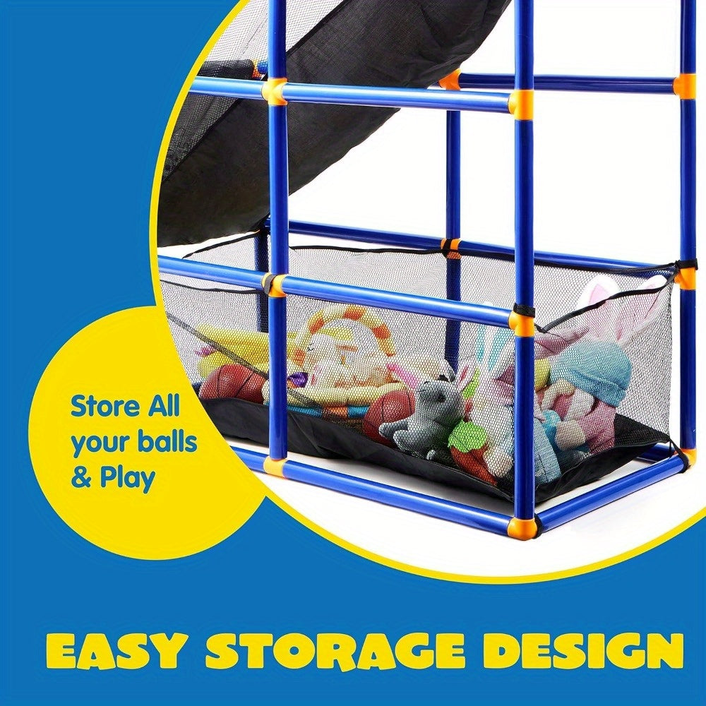 Arcade Basketball Game Set with 4 Balls And Hoop for Kids 3+ Years Old Indoor Outdoor Sport Play - Easy Set Up - Air Pump Included - Ideal for Competition