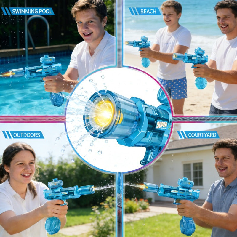 New Electric Water Gun Toys, Automatic Water Guns, Children's Large Capacity Water Guns, Perfect Outdoor Water Guns for Swimming Pools, Beaches, Lawns in Summer - Fun Gifts, Birthday Party Gifts