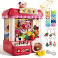 Mini Claw Machine for Kids Toys with Light Music Pink Gift Exercise Hand-Brain Coordination for Children