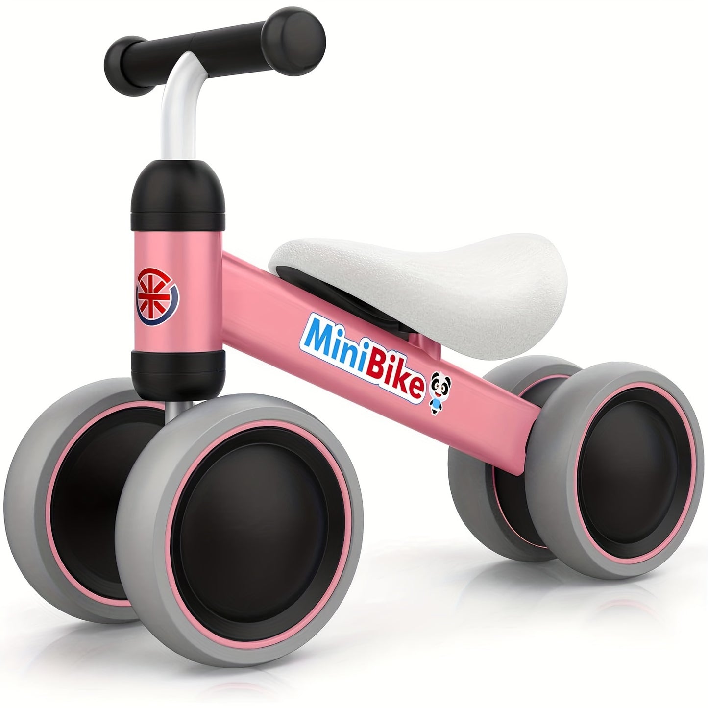 Baby Balance Bikes for 1 Year Old Boy Girl, Best First Birthday Gifts for Toddler from Standing to Running, Riding Toys for 1+ Years Old, No Pedal Infant 4 Wheels Baby Bicycle