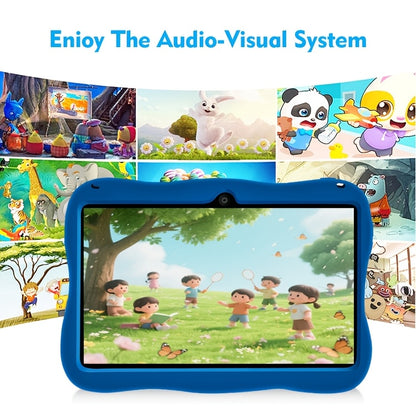 2026 Upgraded Android 14 Kids Tablet with Protective Case, 7-inch Children's Tablet, Google Kids Space, Parental Control Features, 4GB RAM + 32GB Storage, WiFi, Bluetooth, YouTube Support, Ideal Gift for Toddlers, Blue and Pink