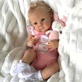 [Reborn Baby Dolls] Realistic 22in Girl Reborn Baby Dolls Vinyl Full Body Newborn Adorable Kids Toy
