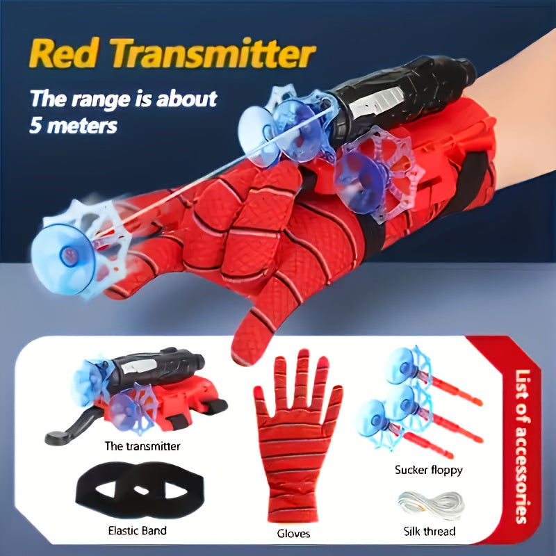 Spider Launcher Set, Spider Web Shooting Toy, Launcher Wrist Accessories, Teenager Toy, Teenager Gift, Easter Outdoor/Party Supplies Gift Pack, Children's Party Gift Pack