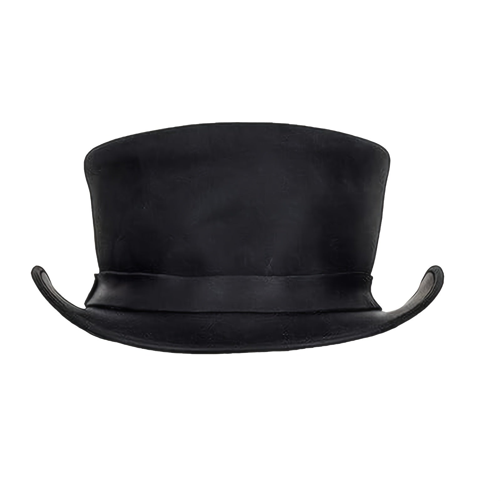 Genuine Leather Top Hat Fashion Gentleman Hat Black Deadman Top Hat for Men Women, Halloween Costume Topper Steampunk Hat, Shapeable Wide Brim, Lightweight Top-Grain Genuine Leather, High Quality &, Handcrafted Headwear, for Festival Unisex Outdoor