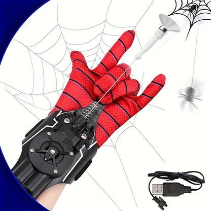 Superhero Shooter, Hero-Web Launcher - 9.4 Foot Automatic Rope Launcher with USB Charging, a Toy for Kids to Role-Play As Superheroes, Perfect for Halloween And Christmas Gifts