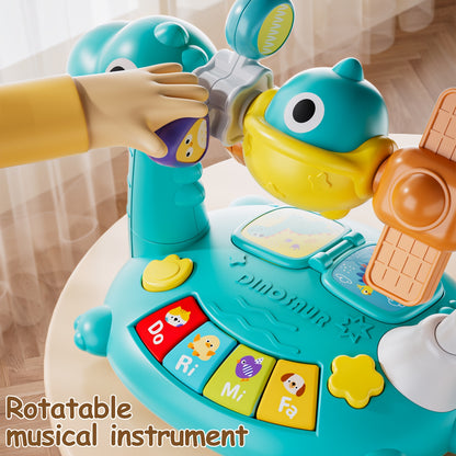 Dinosaur Piano Music Box Toy, Space Piano Music Box Toy, Smart Music Toy, Rotatable Small Design, Best Gift for Boys And Girls, Random Color