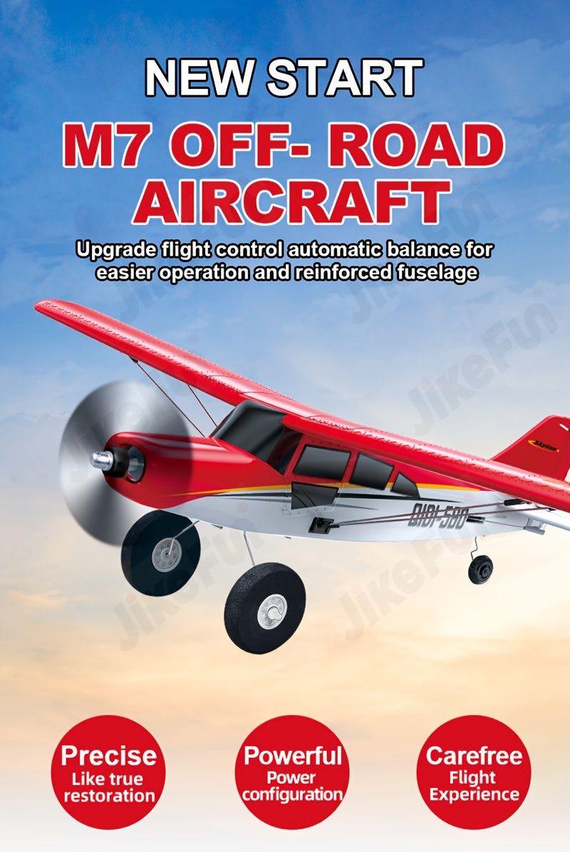 [Remote Control Airplane] M7 Off-Road RC Plane 6-Channel Brushless Remote Control Airplane Fixed Wing With 6-Axis Gyro 3D Stunts EPP Foam Aircraft Model Toys