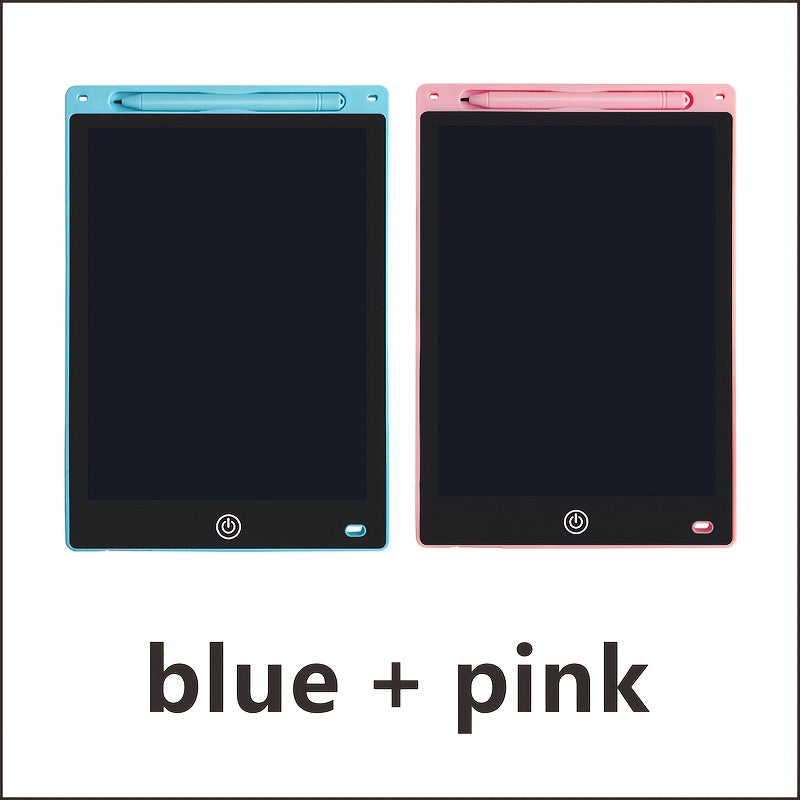 2pcs 10 Inch LCD Writing Tablet, Colorful Board, Reusable Electronic Drawing Pad, Educational Learning Toys for 3 4 5 6 Year Old Boys Girls, Portable Gift for Home School Travel