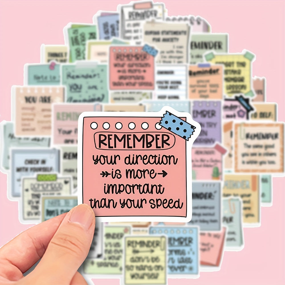 150 Inspirational Vinyl Stickers - Reusable Self - affirmation and Encouragement Stickers, suitable for mobile phones, laptops, luggage, notebooks, water bottles, helmets - Colorful inspirational graffiti art, cute stickers, perfect for winter and the New