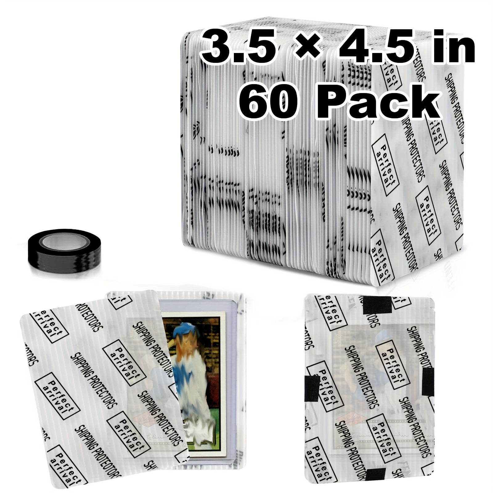 Lumus&Solem 60/120/510 Count Trading Card Shipping Protectors 3.5'' X 4.5'' - Premium Ultra Strong Plastic Inserts Mailers - Precut Supply Sleeves for Sports Cards Packaging