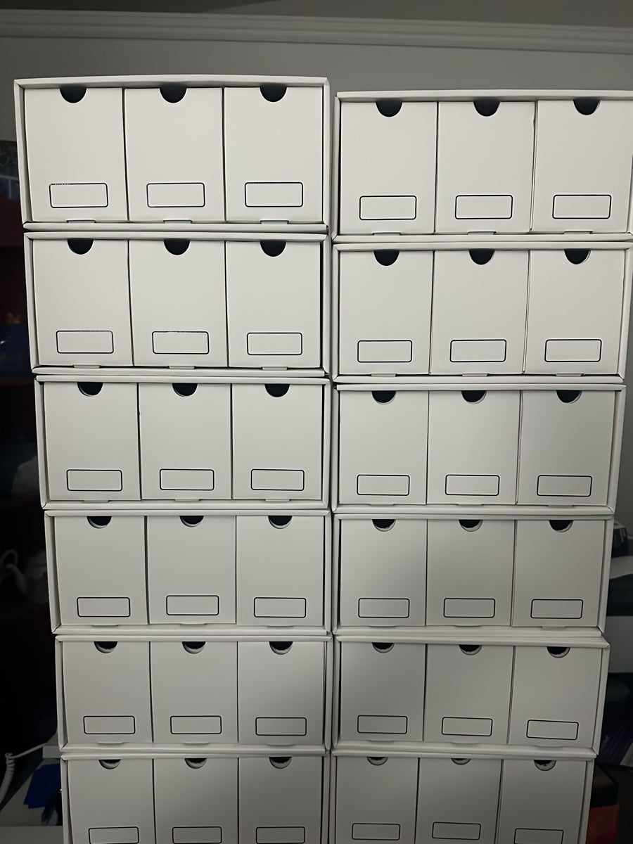 Trading Card Storage Box, Storage Box With 50 Dividers, Cardboard Card Boxes For Sports Card, Baseball, TCG, Playing Cards, 12 Drawer